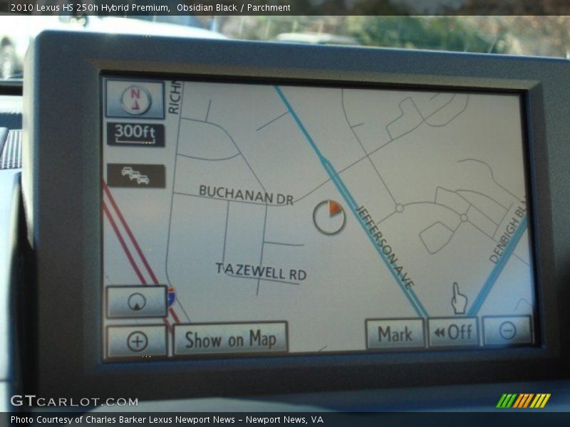 Obsidian Black / Parchment 2010 Lexus HS 250h Hybrid Premium