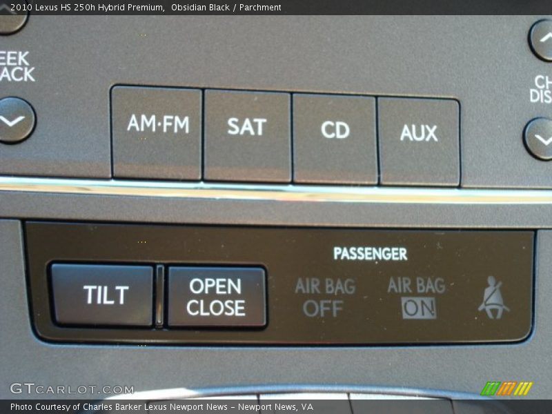 Obsidian Black / Parchment 2010 Lexus HS 250h Hybrid Premium