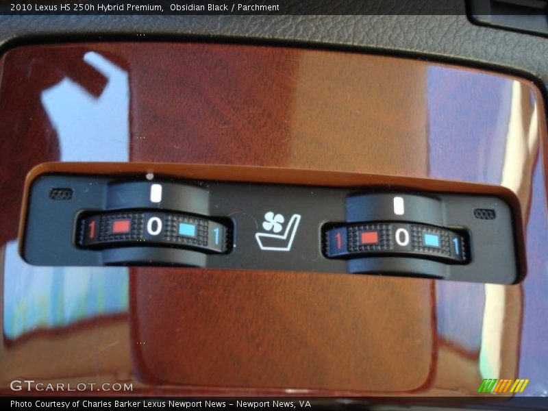Obsidian Black / Parchment 2010 Lexus HS 250h Hybrid Premium