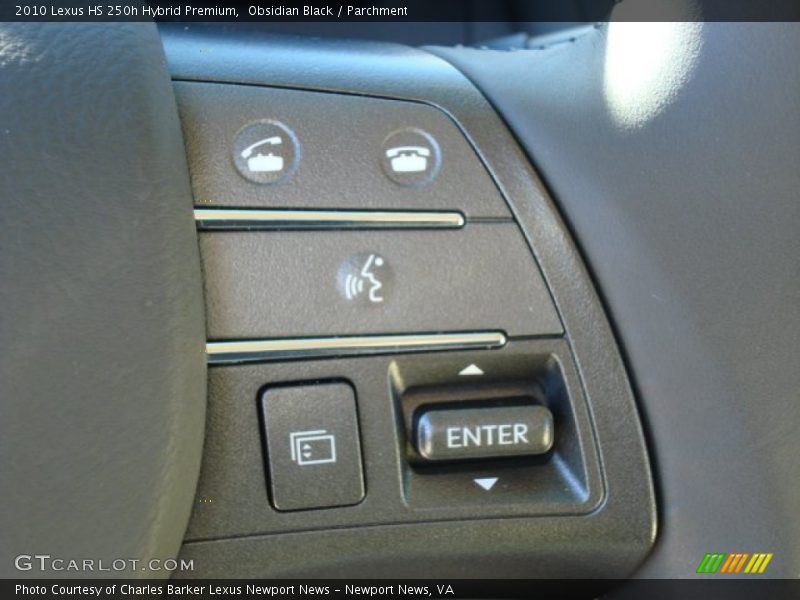 Obsidian Black / Parchment 2010 Lexus HS 250h Hybrid Premium