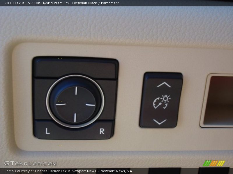 Obsidian Black / Parchment 2010 Lexus HS 250h Hybrid Premium