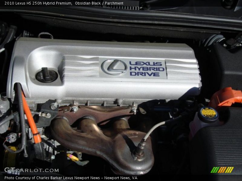 Obsidian Black / Parchment 2010 Lexus HS 250h Hybrid Premium