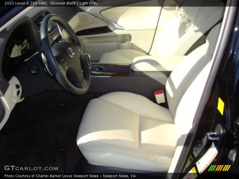 Obsidian Black / Light Gray 2010 Lexus IS 250 AWD
