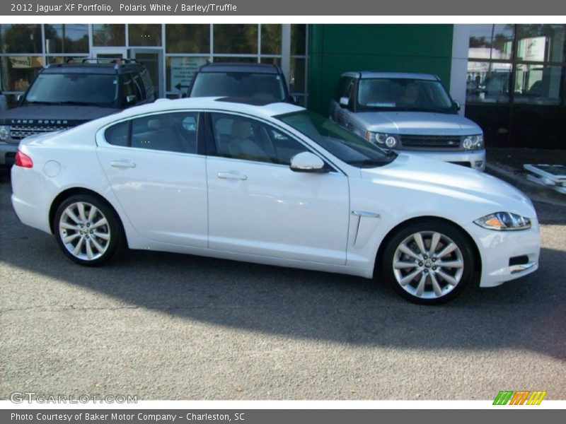 Polaris White / Barley/Truffle 2012 Jaguar XF Portfolio