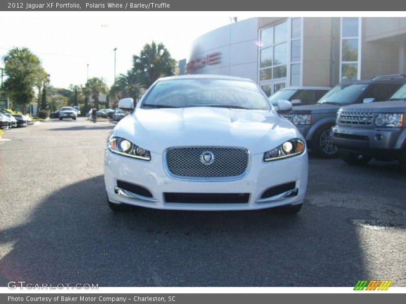 Polaris White / Barley/Truffle 2012 Jaguar XF Portfolio