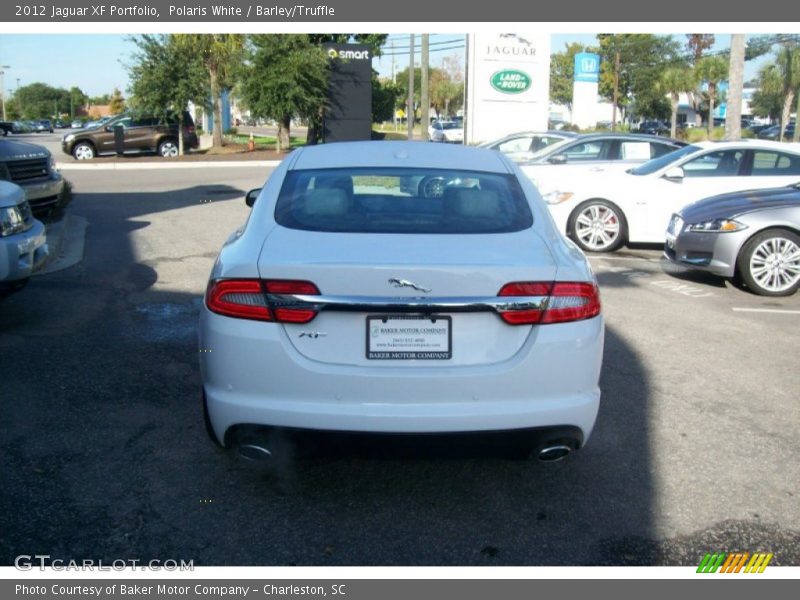 Polaris White / Barley/Truffle 2012 Jaguar XF Portfolio
