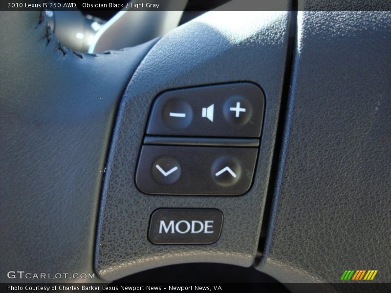 Obsidian Black / Light Gray 2010 Lexus IS 250 AWD