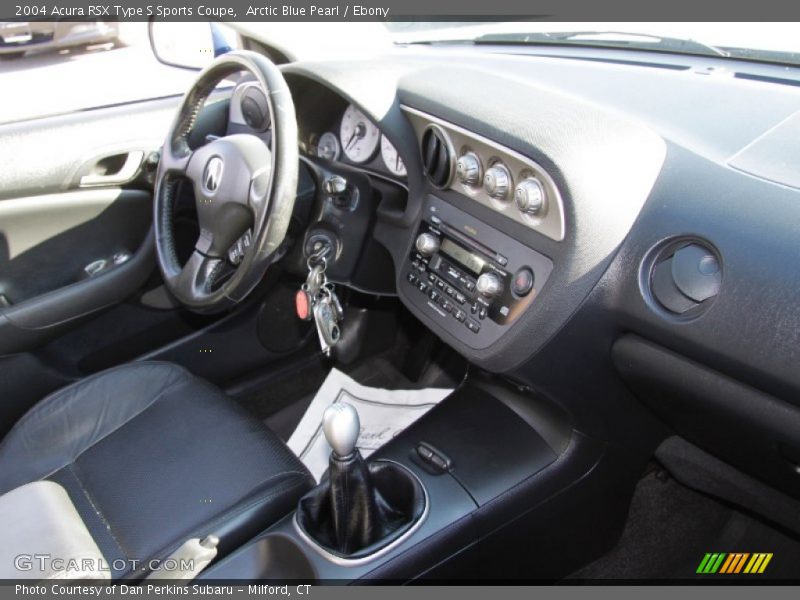 Arctic Blue Pearl / Ebony 2004 Acura RSX Type S Sports Coupe
