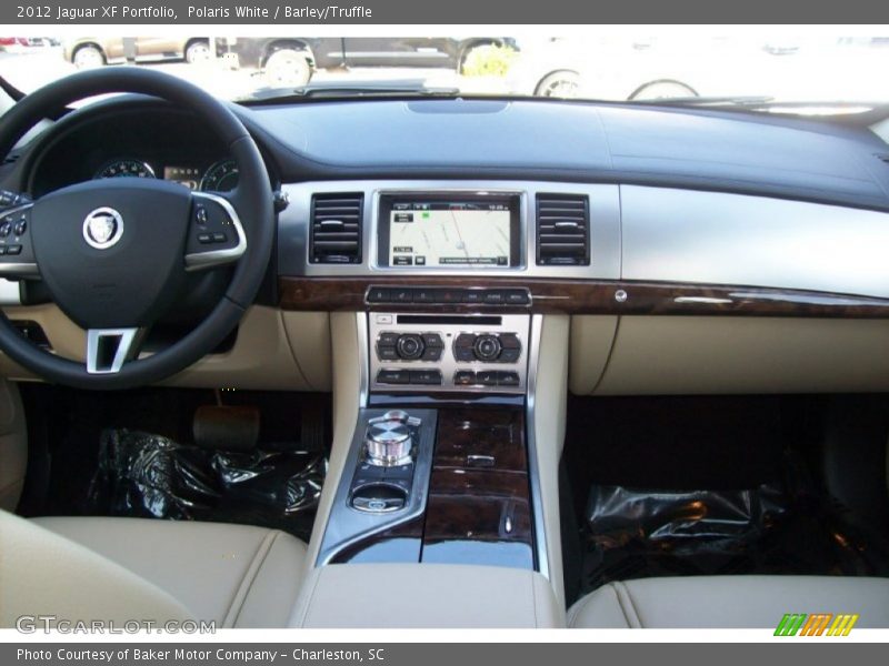 Polaris White / Barley/Truffle 2012 Jaguar XF Portfolio