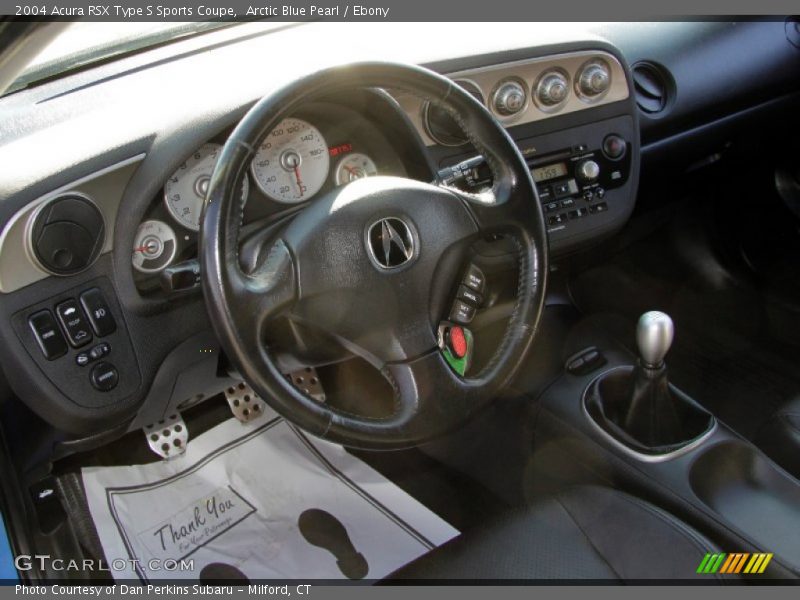 Arctic Blue Pearl / Ebony 2004 Acura RSX Type S Sports Coupe