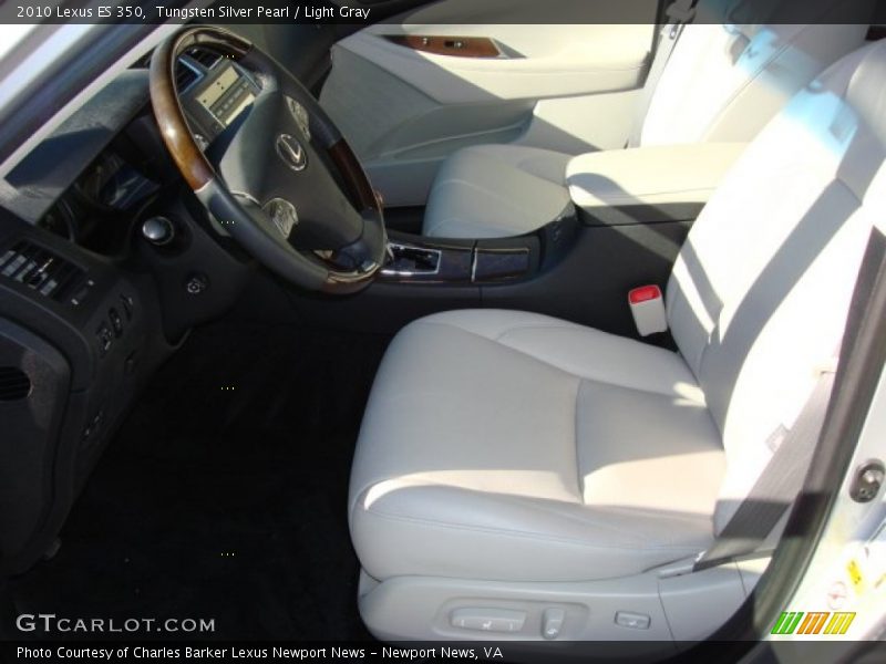 Tungsten Silver Pearl / Light Gray 2010 Lexus ES 350