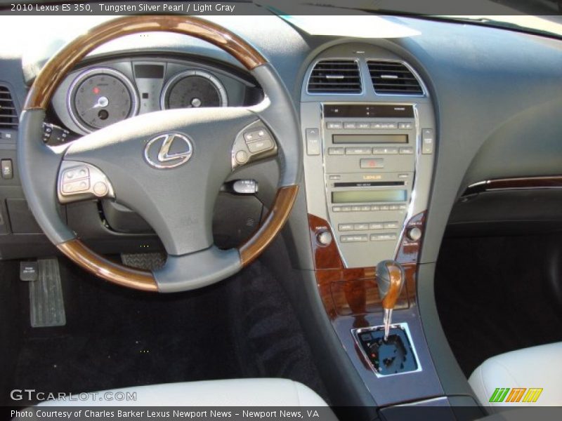 Tungsten Silver Pearl / Light Gray 2010 Lexus ES 350
