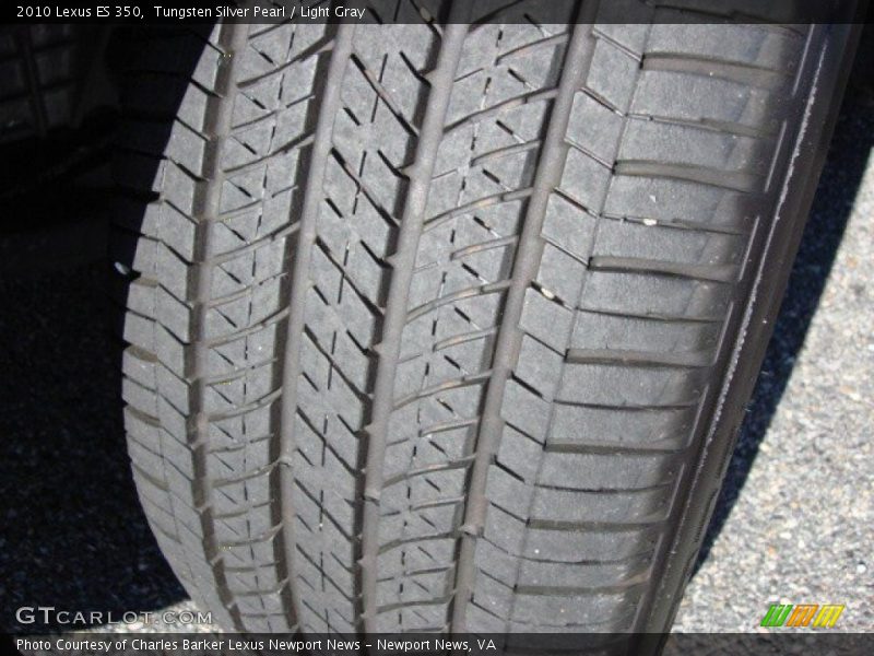 Tungsten Silver Pearl / Light Gray 2010 Lexus ES 350