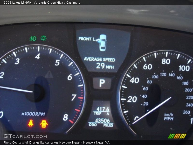 Verdigris Green Mica / Cashmere 2008 Lexus LS 460