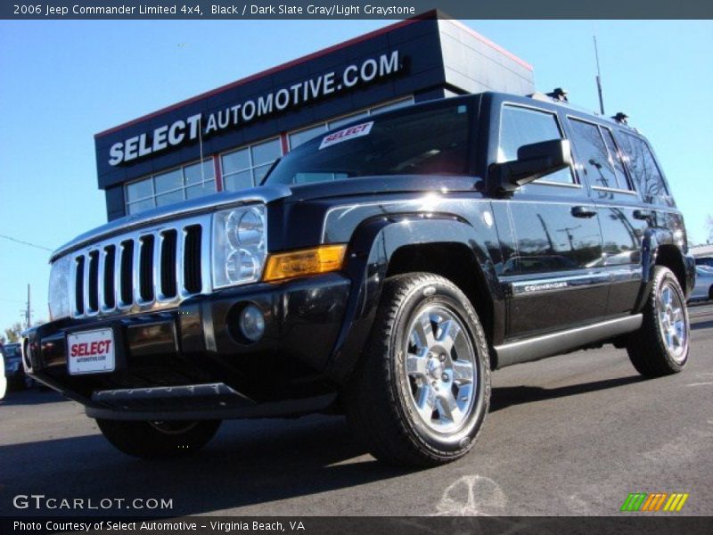 Black / Dark Slate Gray/Light Graystone 2006 Jeep Commander Limited 4x4