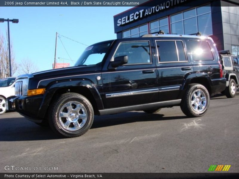 Black / Dark Slate Gray/Light Graystone 2006 Jeep Commander Limited 4x4