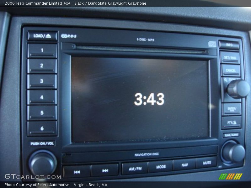 Black / Dark Slate Gray/Light Graystone 2006 Jeep Commander Limited 4x4