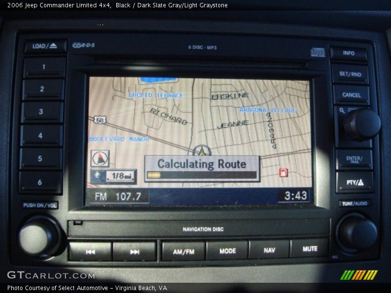 Black / Dark Slate Gray/Light Graystone 2006 Jeep Commander Limited 4x4