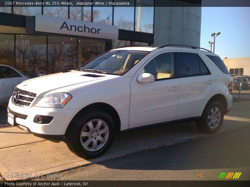 Alabaster White / Macadamia 2007 Mercedes-Benz ML 350 4Matic