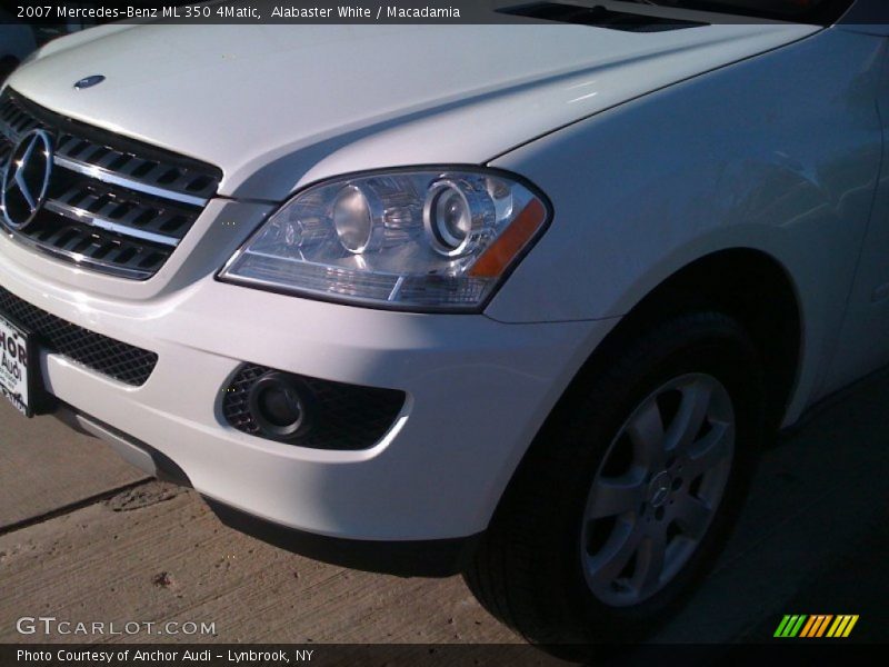 Alabaster White / Macadamia 2007 Mercedes-Benz ML 350 4Matic