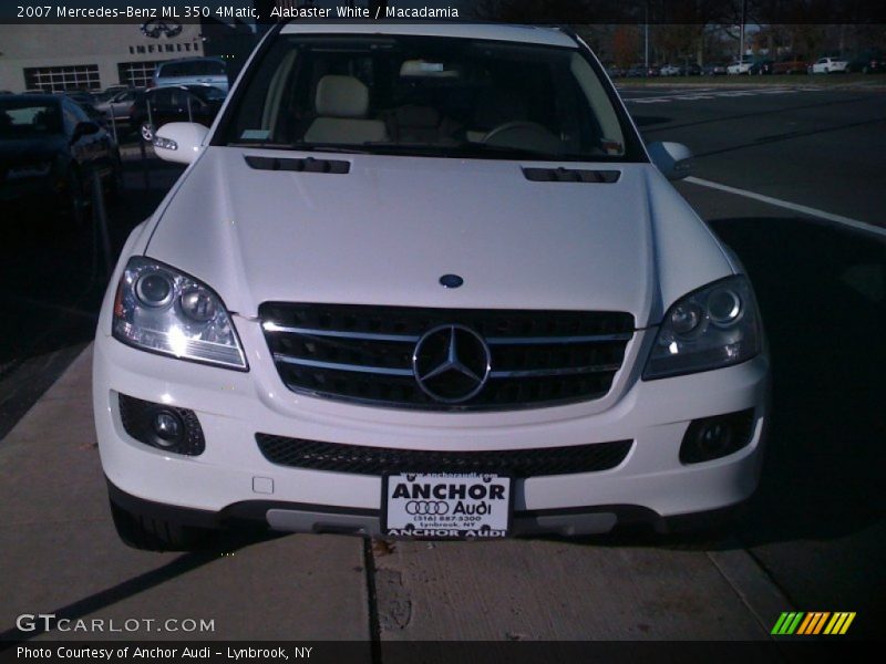 Alabaster White / Macadamia 2007 Mercedes-Benz ML 350 4Matic