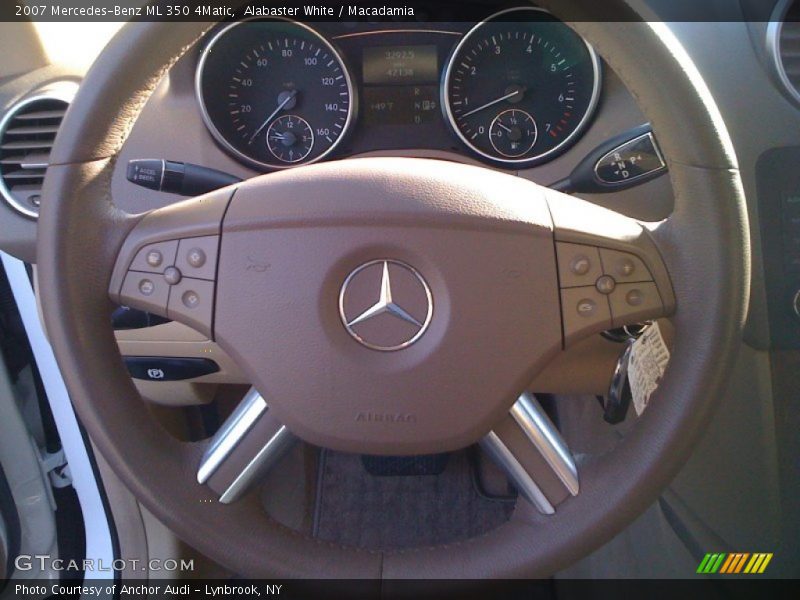 Alabaster White / Macadamia 2007 Mercedes-Benz ML 350 4Matic