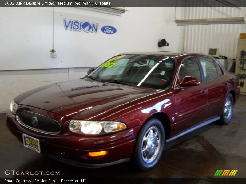 Medium Red Pearl / Graphite 2002 Buick LeSabre Limited