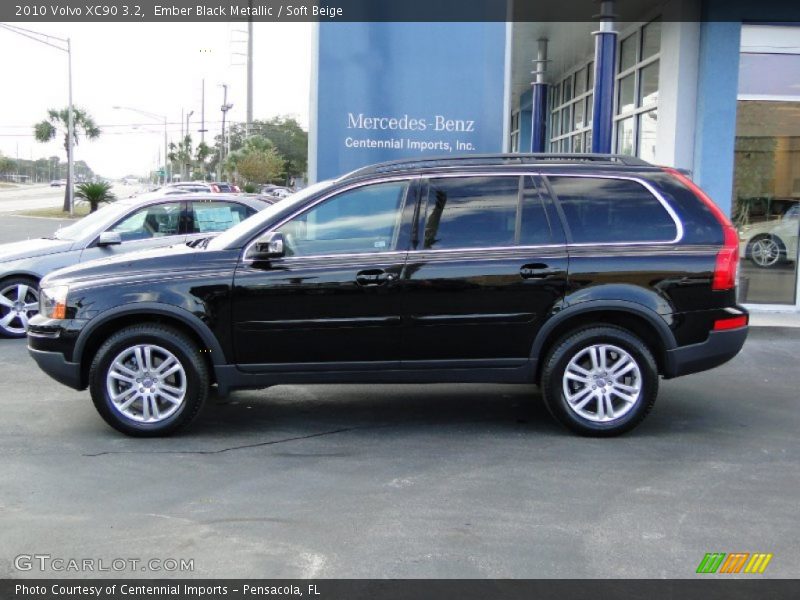 Ember Black Metallic / Soft Beige 2010 Volvo XC90 3.2