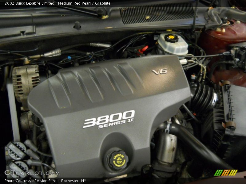 Medium Red Pearl / Graphite 2002 Buick LeSabre Limited