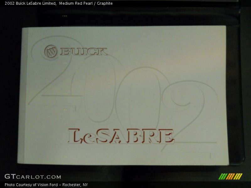 Medium Red Pearl / Graphite 2002 Buick LeSabre Limited