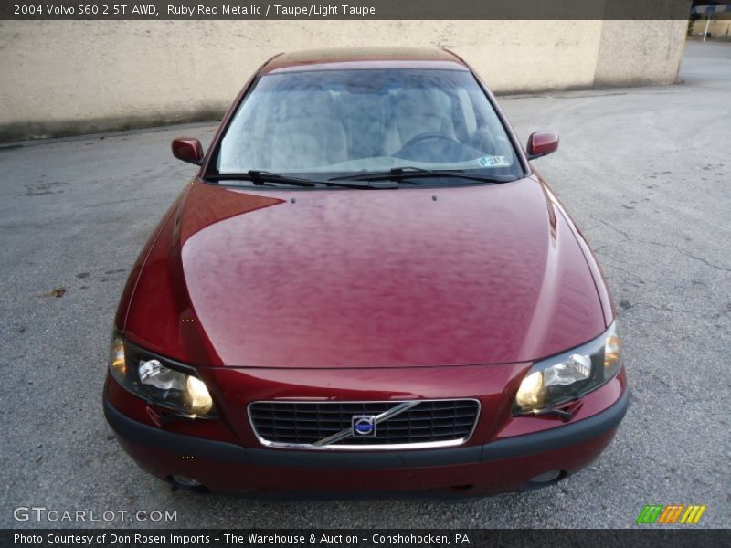 Ruby Red Metallic / Taupe/Light Taupe 2004 Volvo S60 2.5T AWD