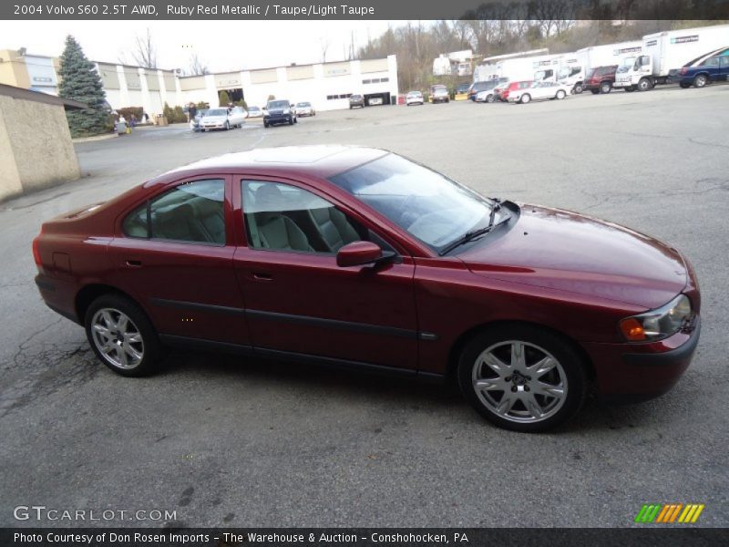 Ruby Red Metallic / Taupe/Light Taupe 2004 Volvo S60 2.5T AWD