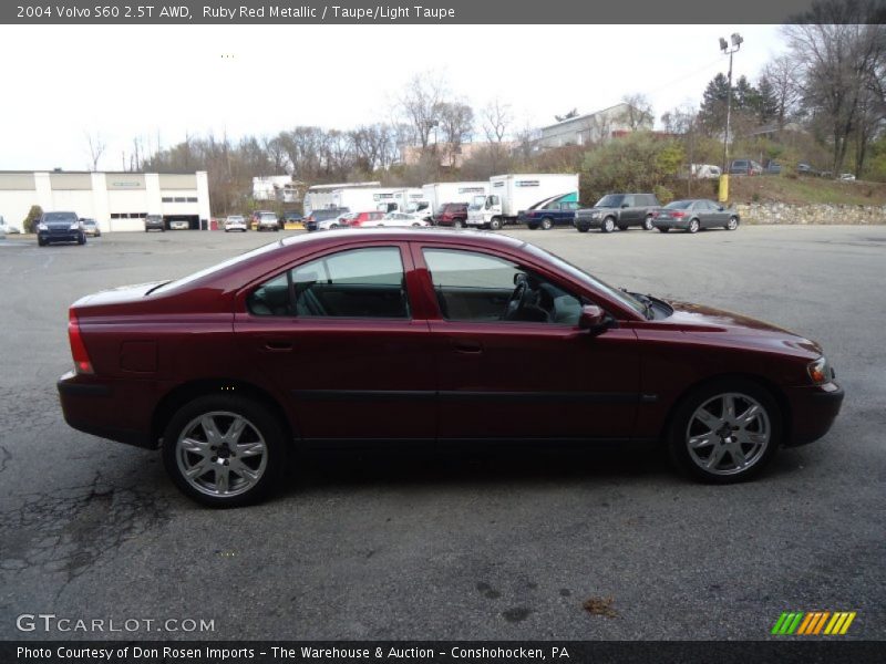 Ruby Red Metallic / Taupe/Light Taupe 2004 Volvo S60 2.5T AWD
