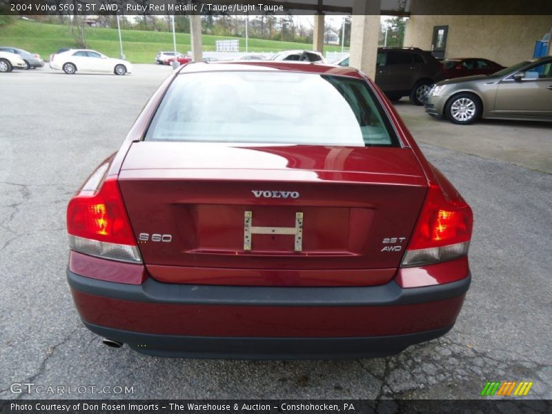 Ruby Red Metallic / Taupe/Light Taupe 2004 Volvo S60 2.5T AWD