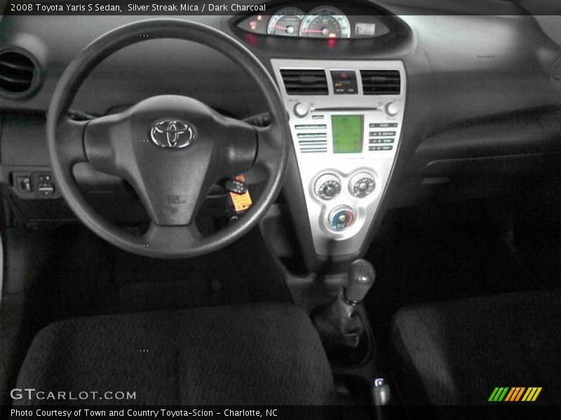 Silver Streak Mica / Dark Charcoal 2008 Toyota Yaris S Sedan