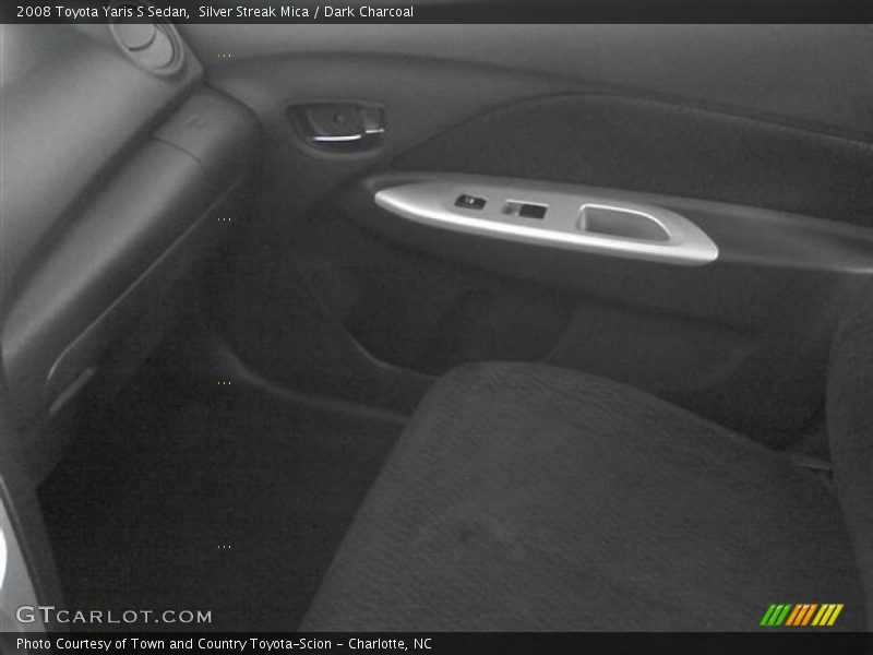 Silver Streak Mica / Dark Charcoal 2008 Toyota Yaris S Sedan