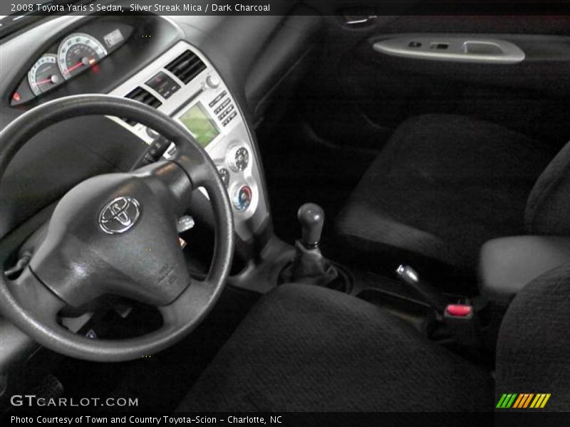 Silver Streak Mica / Dark Charcoal 2008 Toyota Yaris S Sedan