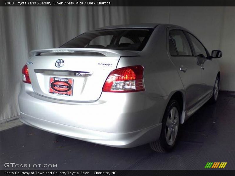 Silver Streak Mica / Dark Charcoal 2008 Toyota Yaris S Sedan