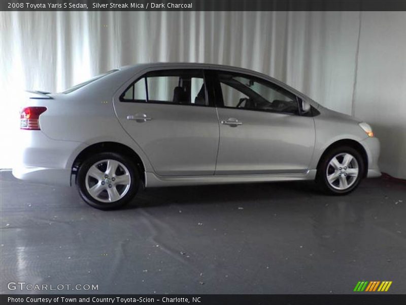 Silver Streak Mica / Dark Charcoal 2008 Toyota Yaris S Sedan