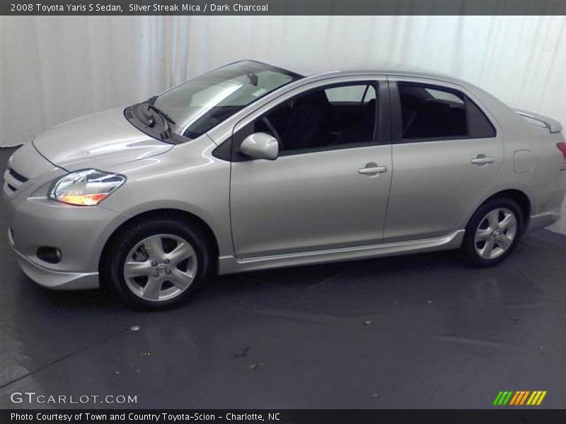 Silver Streak Mica / Dark Charcoal 2008 Toyota Yaris S Sedan