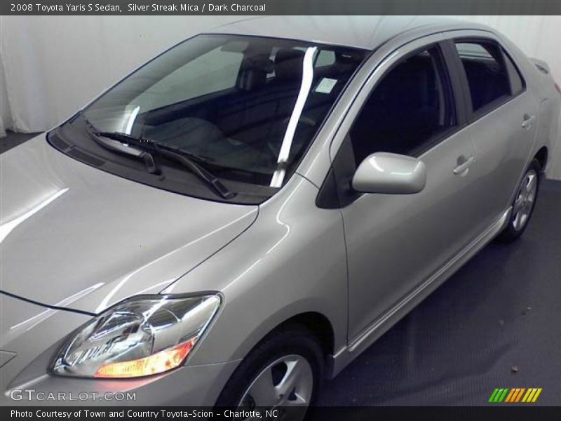 Silver Streak Mica / Dark Charcoal 2008 Toyota Yaris S Sedan