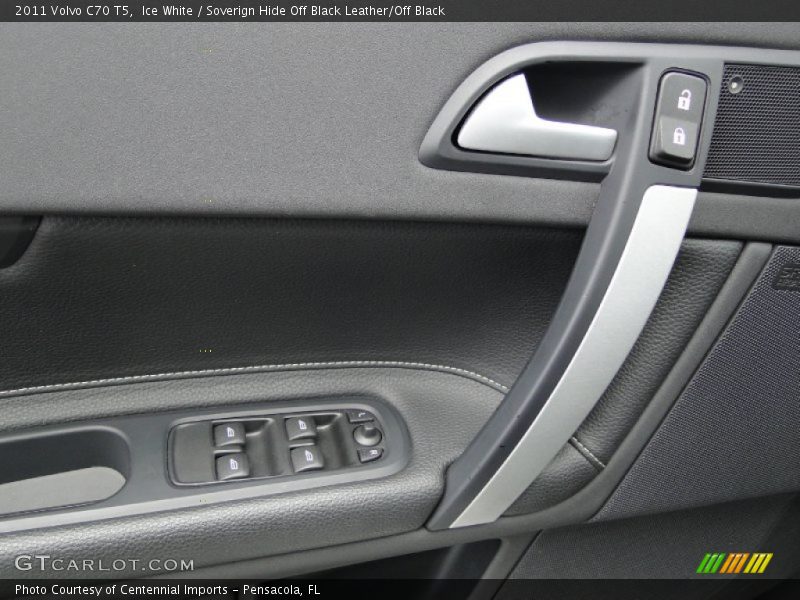Ice White / Soverign Hide Off Black Leather/Off Black 2011 Volvo C70 T5