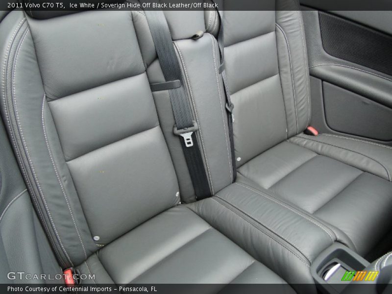 Ice White / Soverign Hide Off Black Leather/Off Black 2011 Volvo C70 T5
