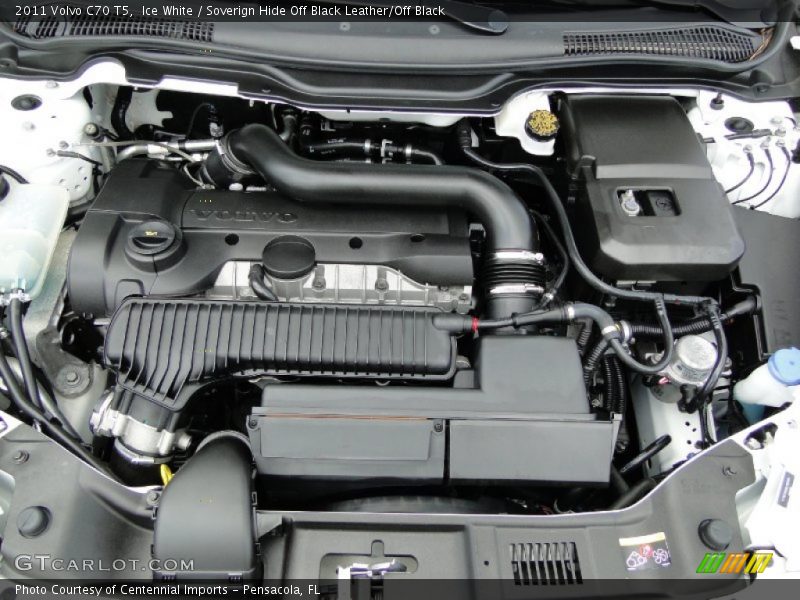 Ice White / Soverign Hide Off Black Leather/Off Black 2011 Volvo C70 T5