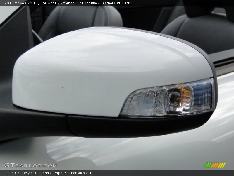 Ice White / Soverign Hide Off Black Leather/Off Black 2011 Volvo C70 T5
