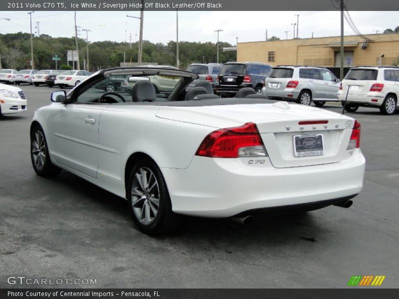 Ice White / Soverign Hide Off Black Leather/Off Black 2011 Volvo C70 T5
