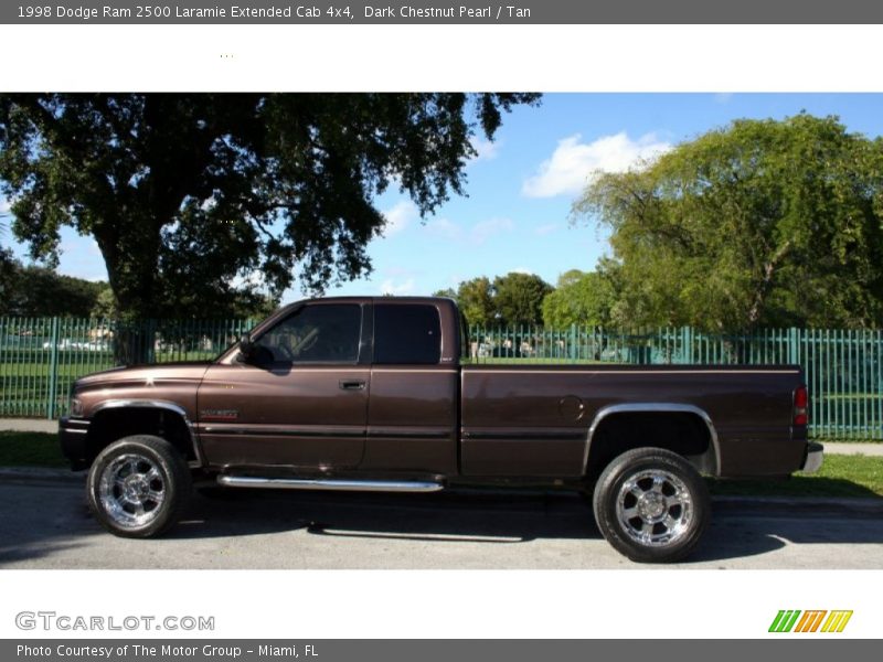 Dark Chestnut Pearl / Tan 1998 Dodge Ram 2500 Laramie Extended Cab 4x4