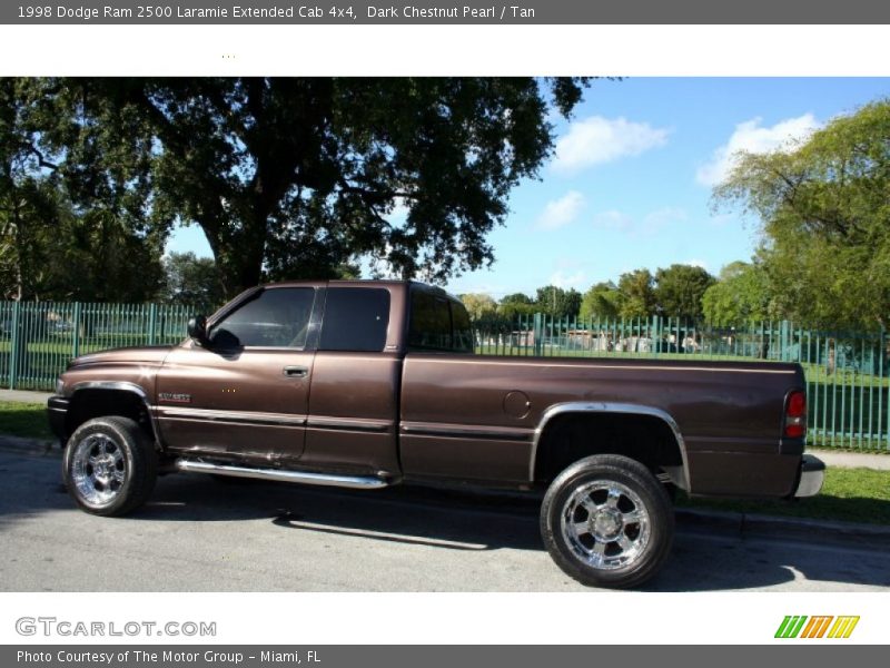 Dark Chestnut Pearl / Tan 1998 Dodge Ram 2500 Laramie Extended Cab 4x4