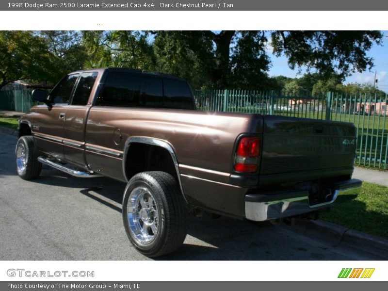 Dark Chestnut Pearl / Tan 1998 Dodge Ram 2500 Laramie Extended Cab 4x4