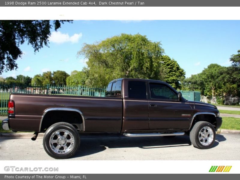 Dark Chestnut Pearl / Tan 1998 Dodge Ram 2500 Laramie Extended Cab 4x4